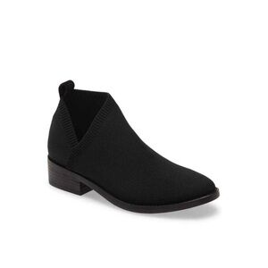 EILEEN FISHER Davie Stretch Knit Black Ankle Bootie 9.5